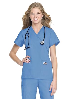 Camisa de Uniforme Azul Celeste Dama Landau.