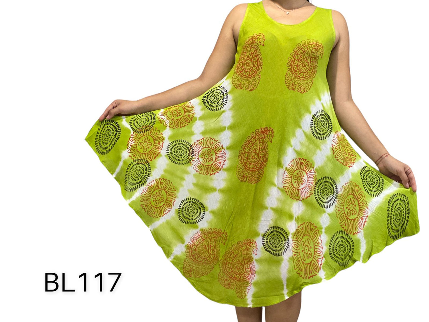 Bata de Dama Estampada sin mangas