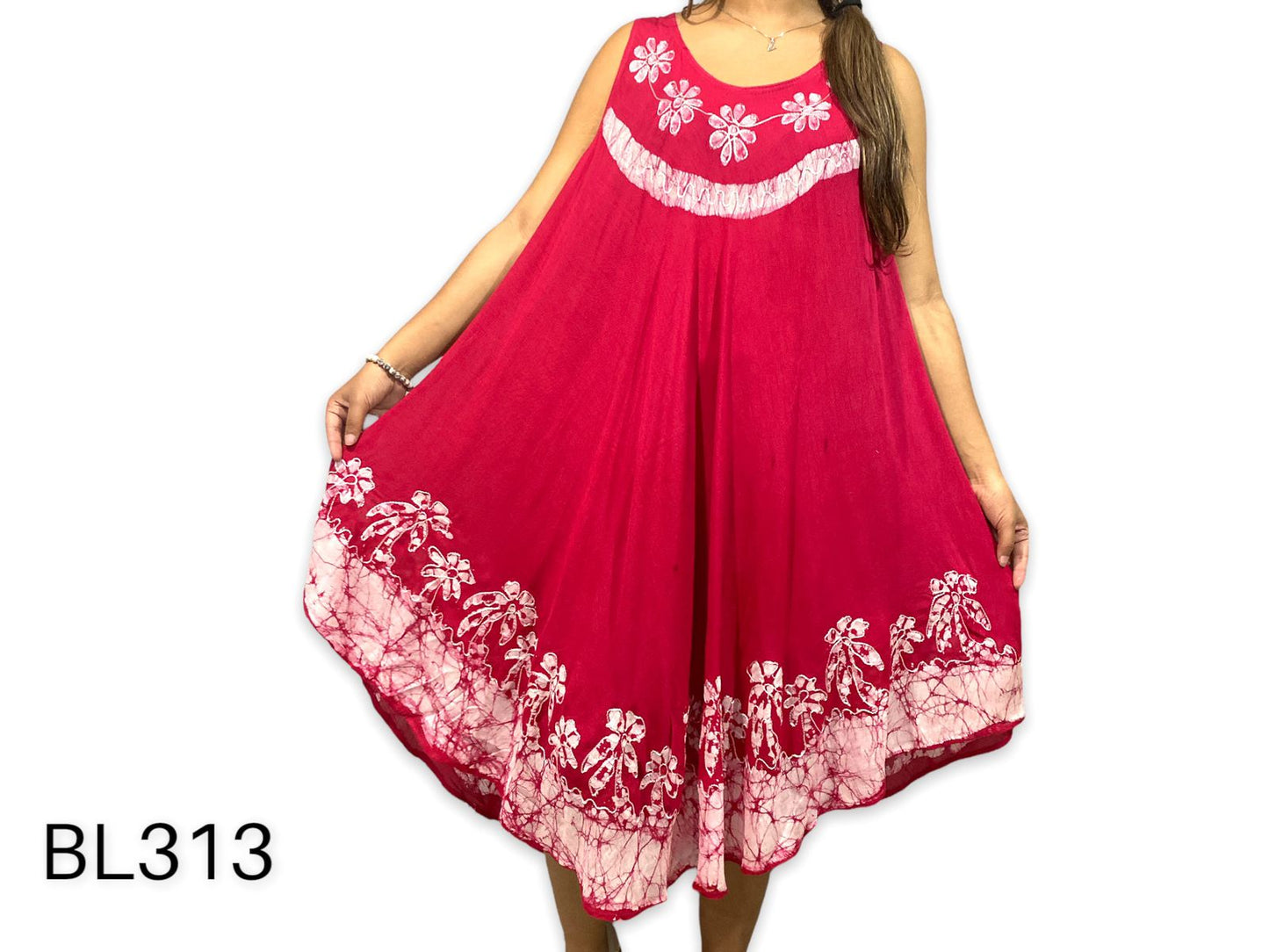 Bata de Dama Estampada sin mangas