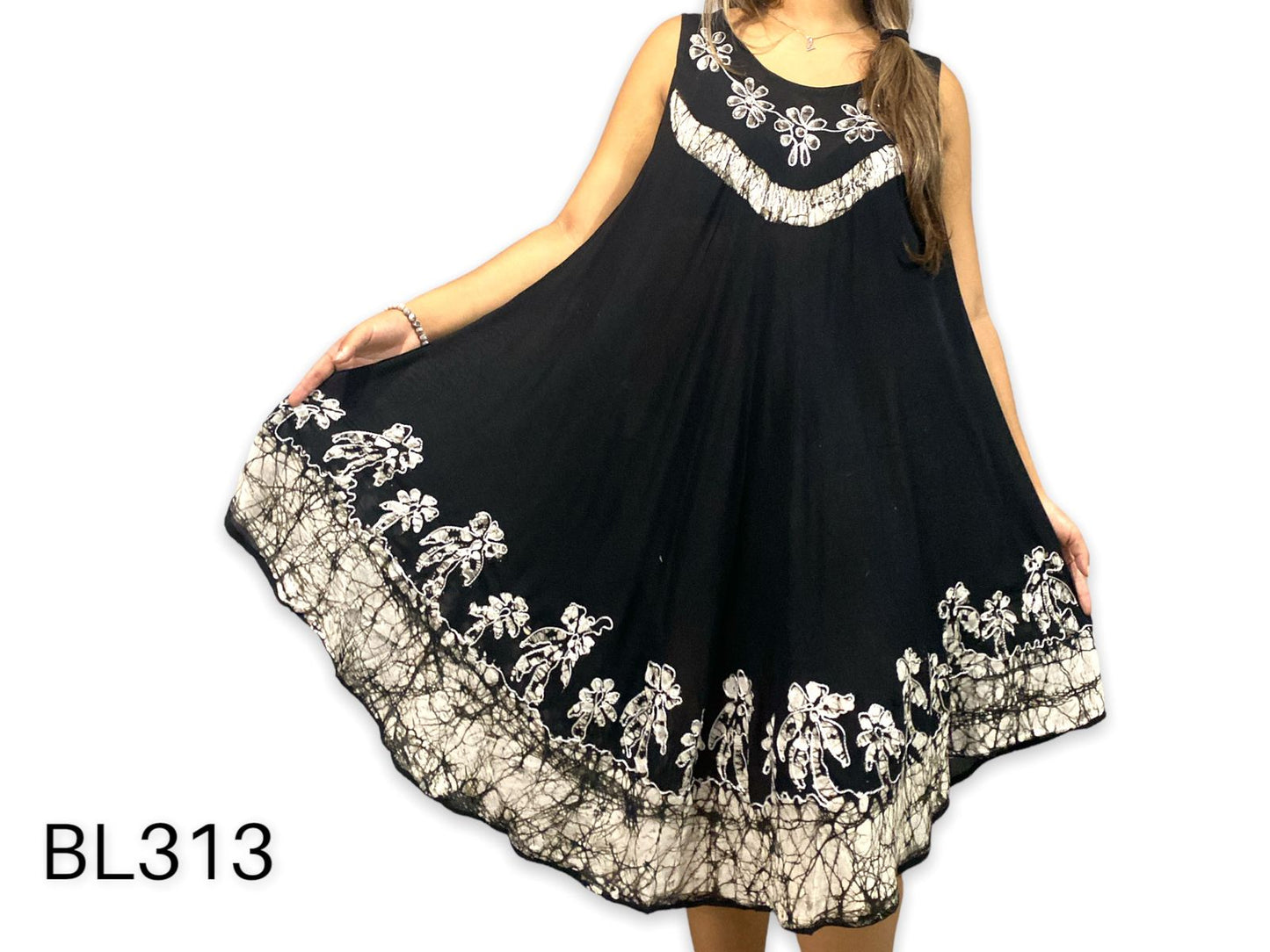 Bata de Dama Estampada sin mangas