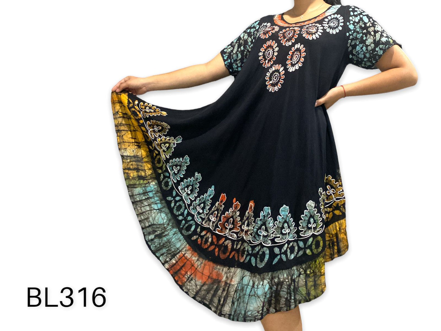 Bata Estampada con Mangas