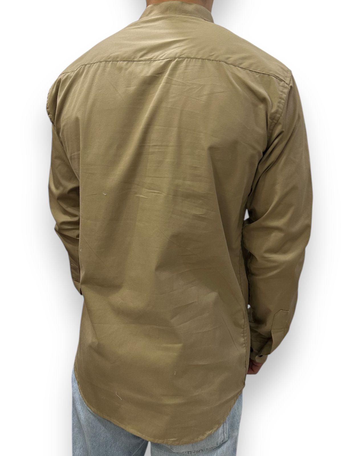 Camisa Kurta Unicolor de Hombre Khakhi GK402
