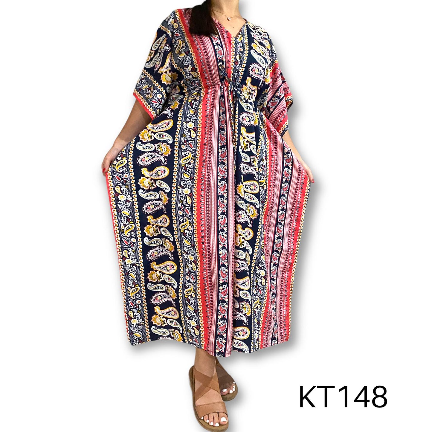 Vestido Largo Estampado de Dama