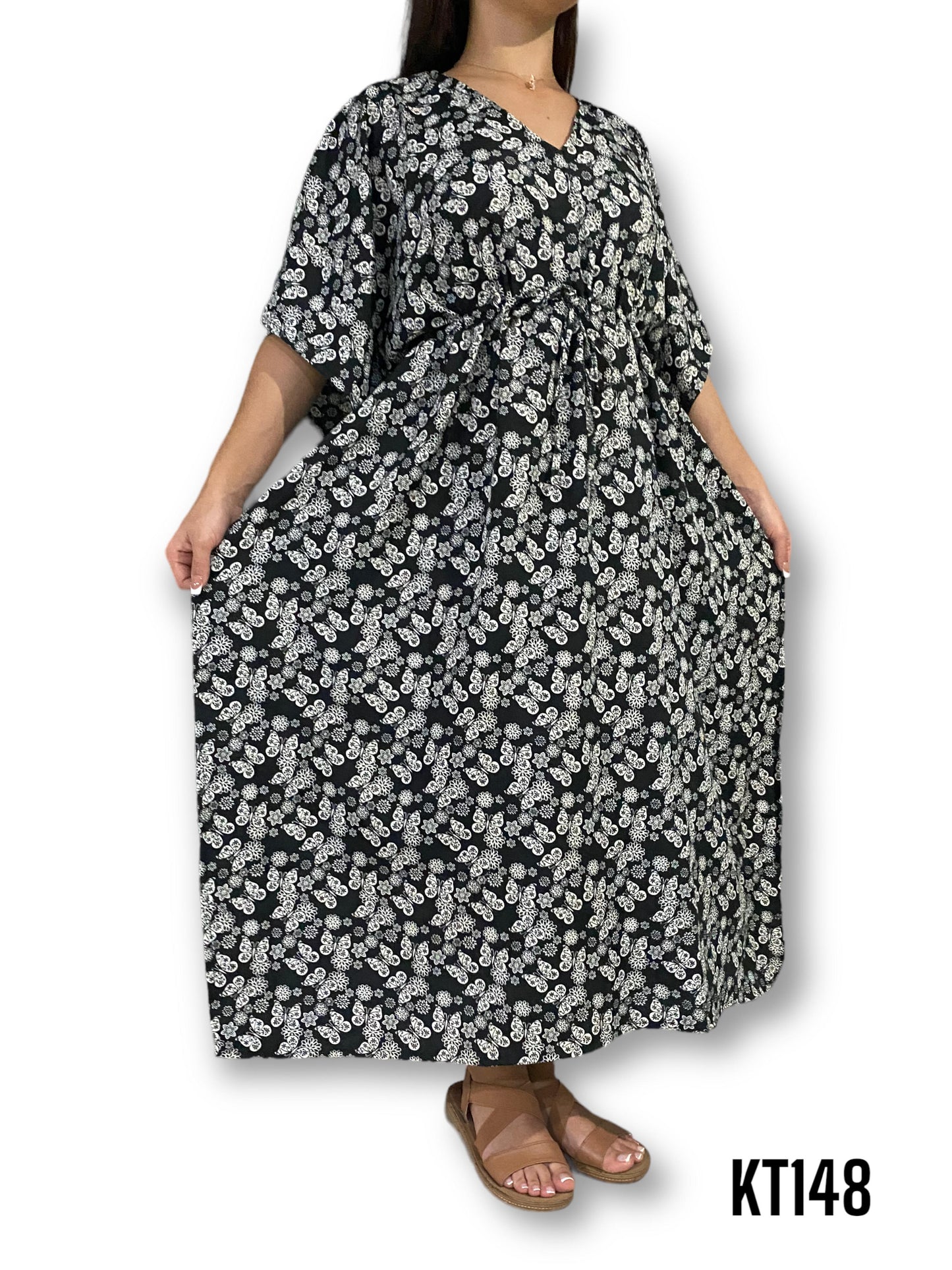 Vestido Largo Estampado de Dama