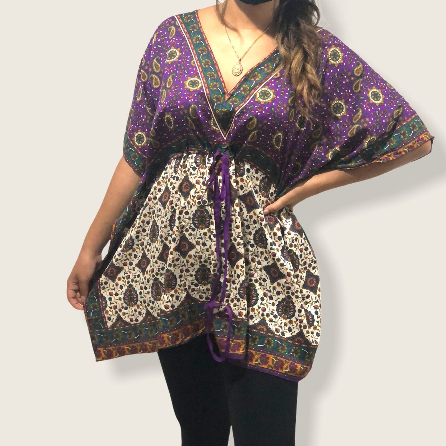 Vestido Estampado de Dama