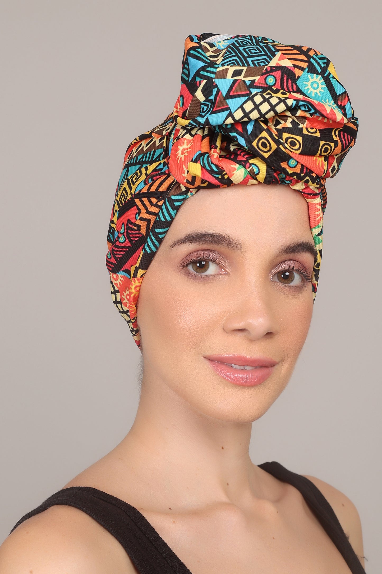 Turbante de Adulto Estampado Afrocaribeño Carnaval