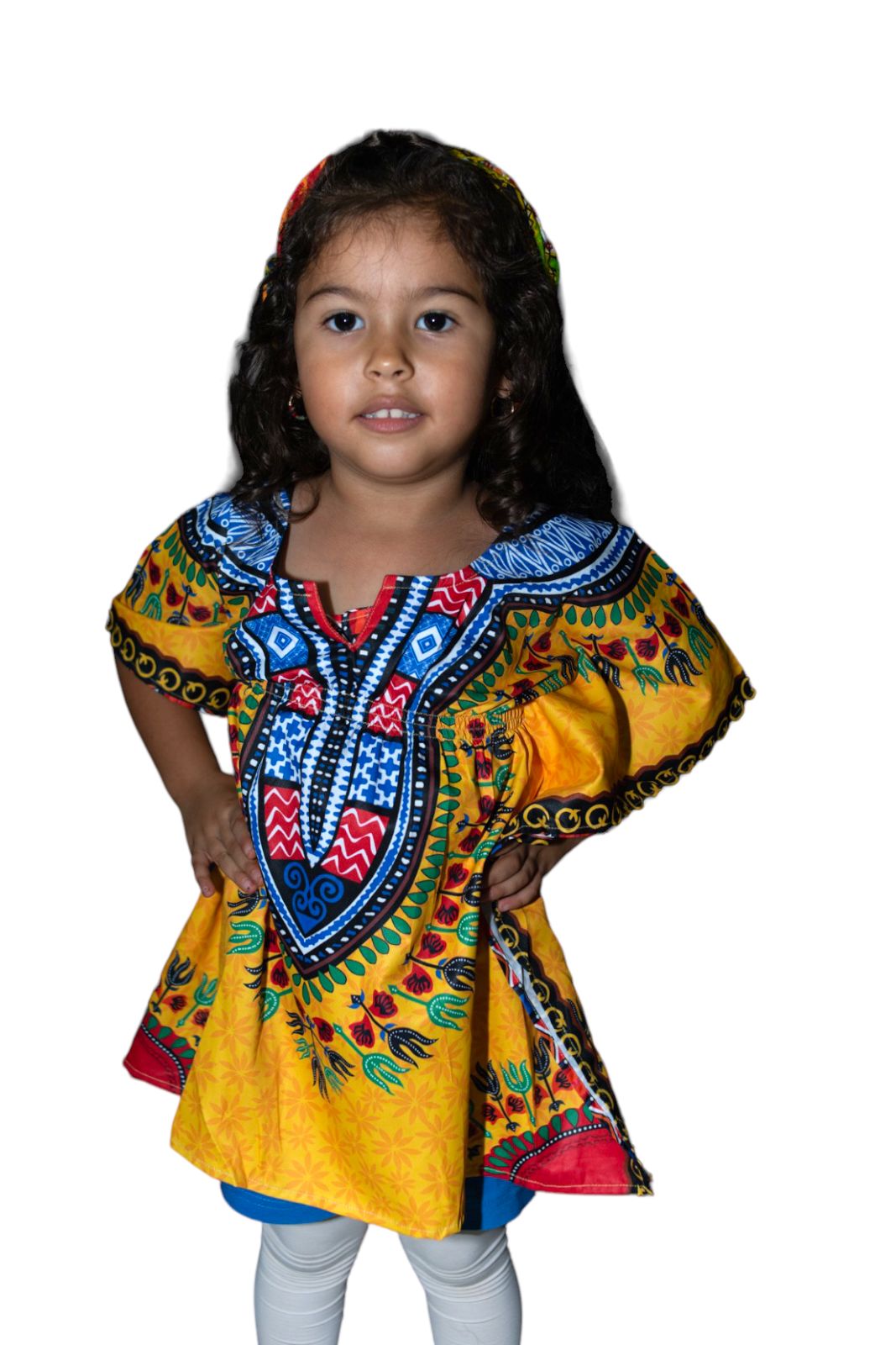 Vestido Guajira de Nina Juvenil Afrocaribeño KTK401