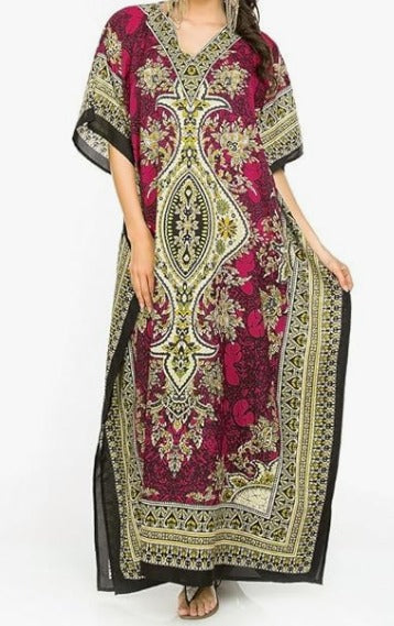 Vestido Largo Estampado de Dama