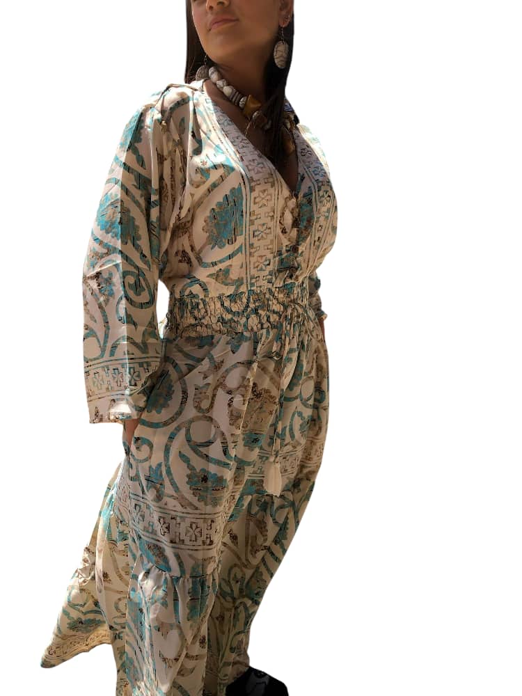 Vestido Estampado Casual de Dama