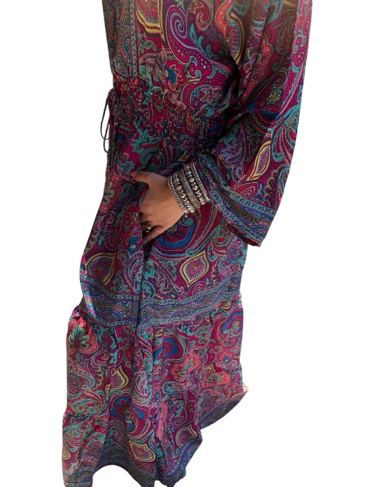 Vestido Estampado Casual de Dama