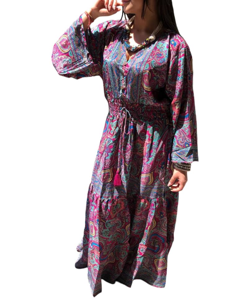 Vestido Estampado Casual de Dama