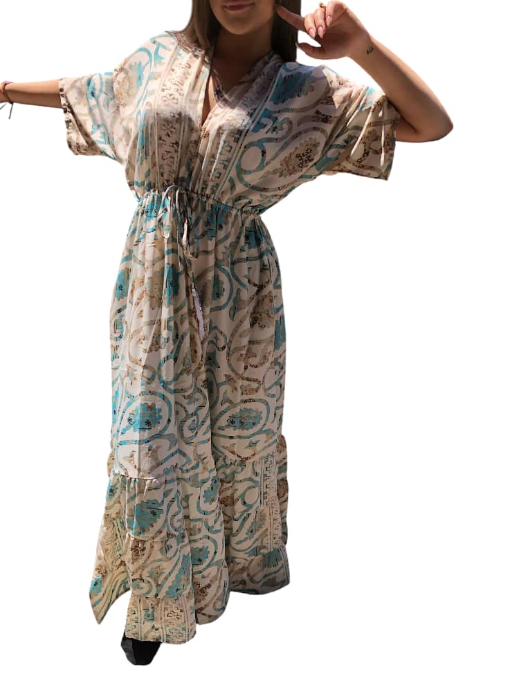 Vestido Estampado Casual de Dama