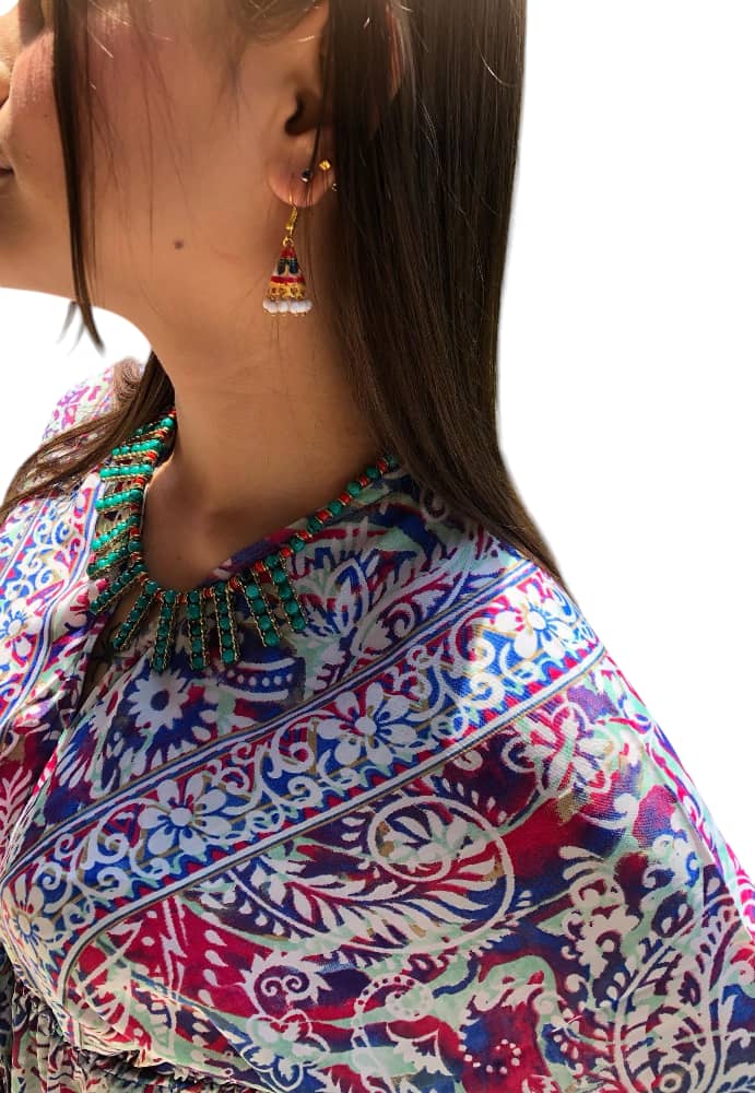 Vestido Estampado Casual de Dama