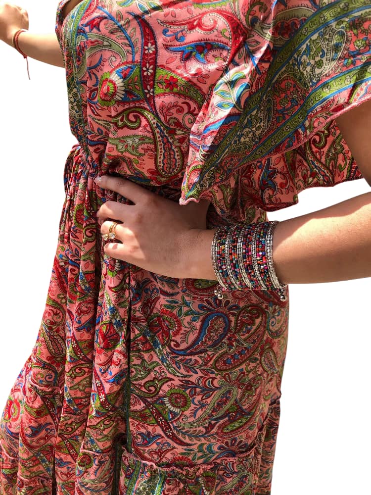 Vestido Estampado Casual de Dama