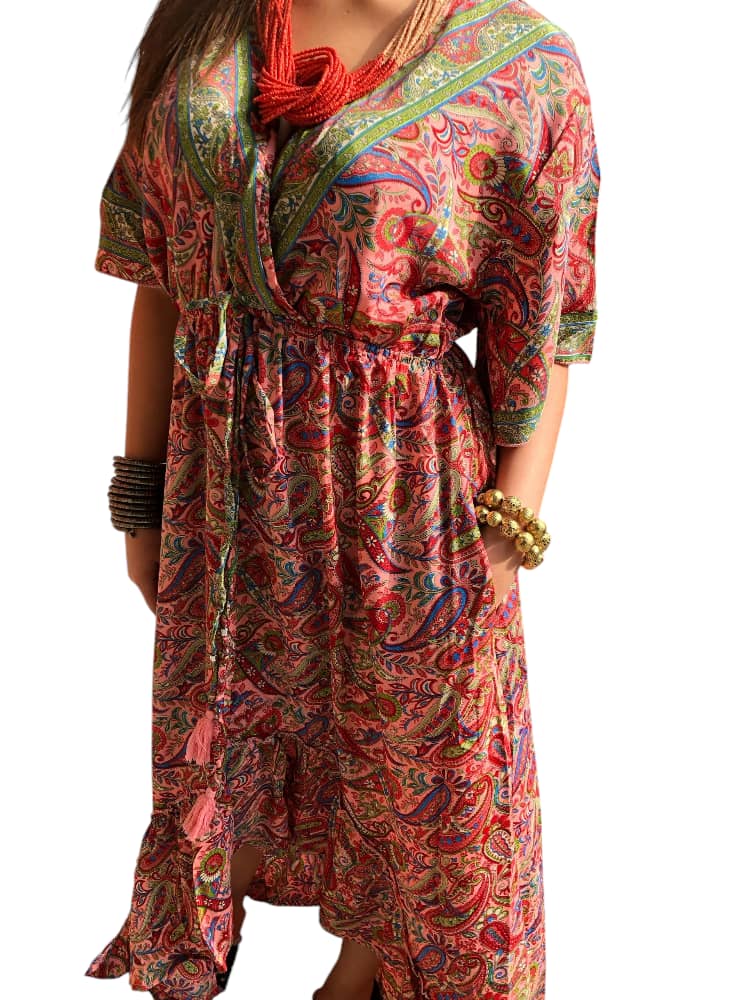 Vestido Estampado Casual de Dama