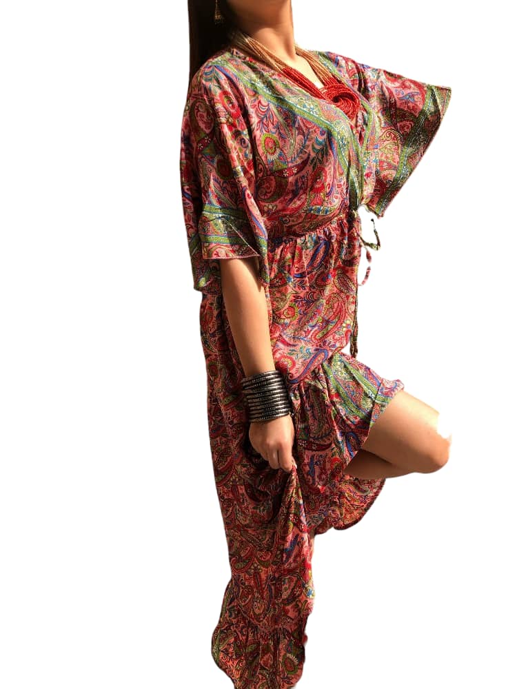 Vestido Estampado Casual de Dama