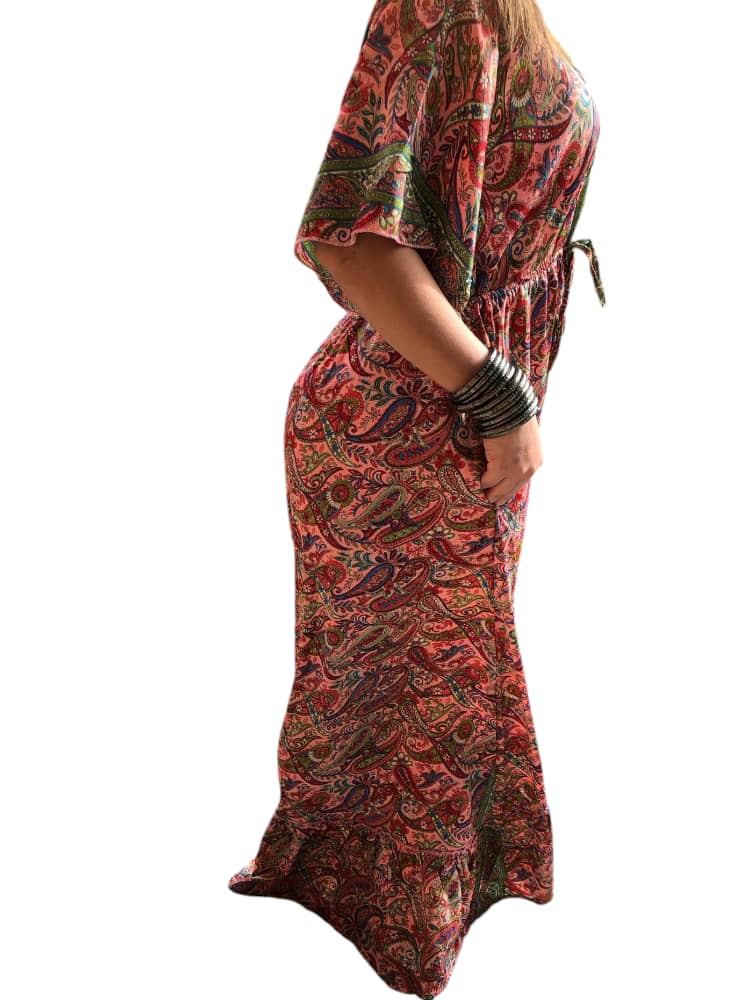 Vestido Estampado Casual de Dama