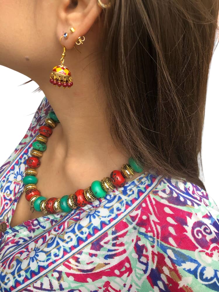 Vestido Estampado Largo Casual de Dama