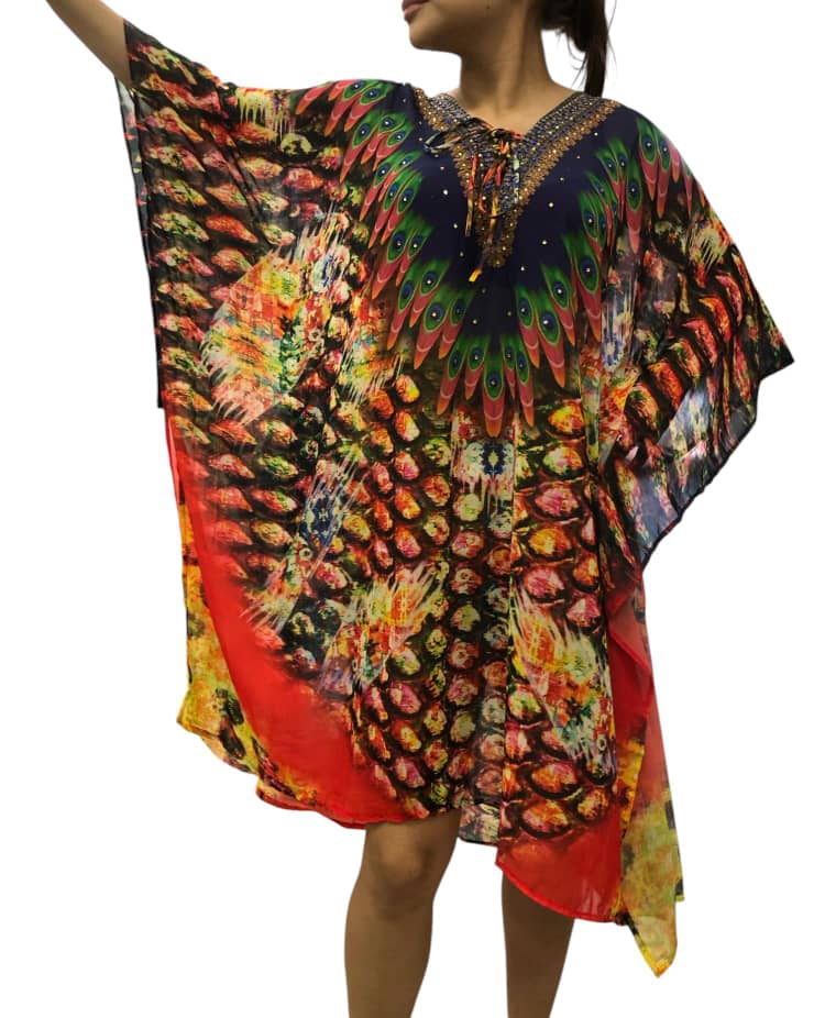 Guajira de Dama Estampado Digital con Piedas Brillantes