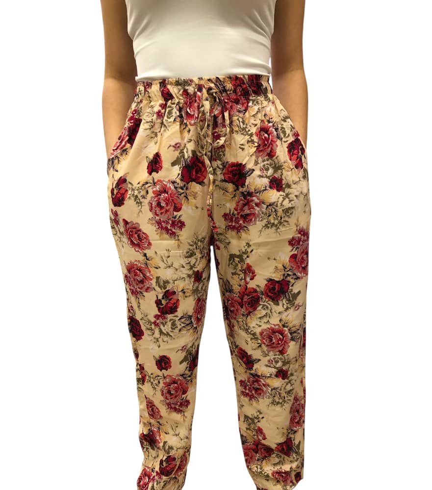 Pantalon de Dama Estampado Poliéster.