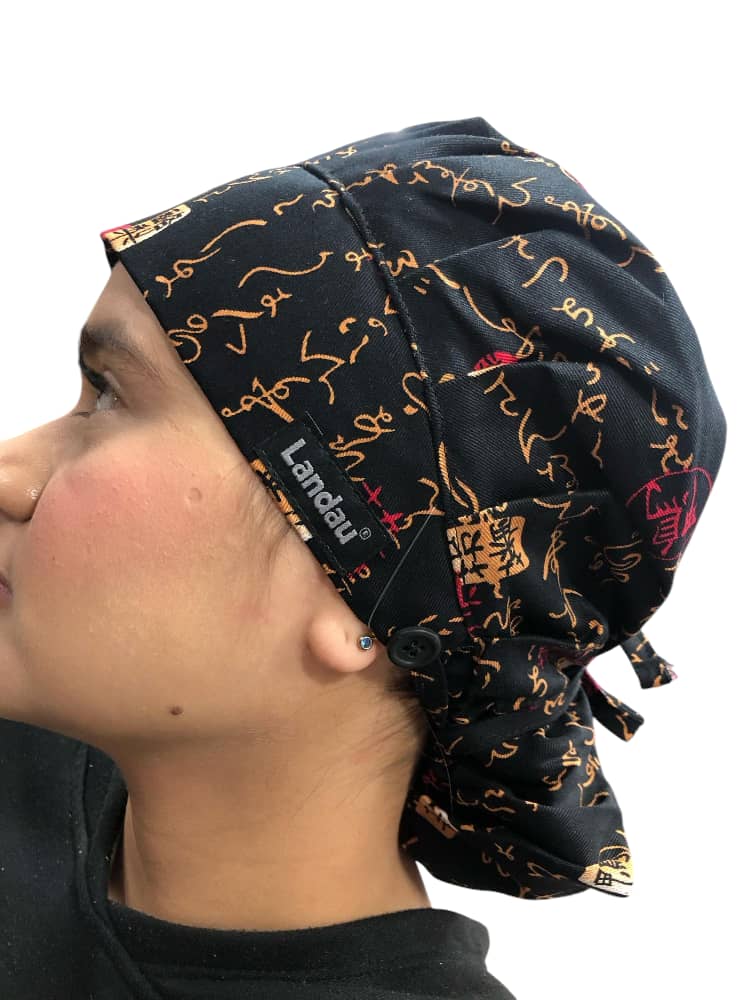 Gorro de Dama Letras con Pliegues