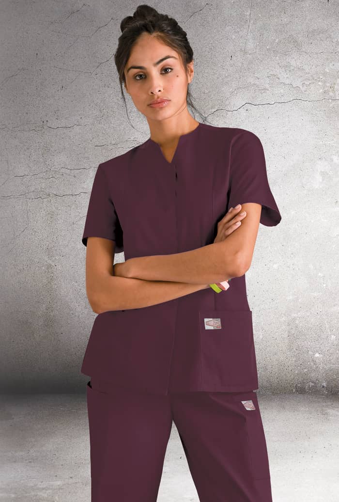 Camisa de Uniforme Vinotinto Dama Landau.