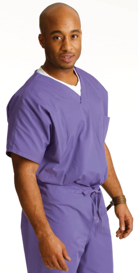 Camisa de Uniforme Lila Unisex Landau.