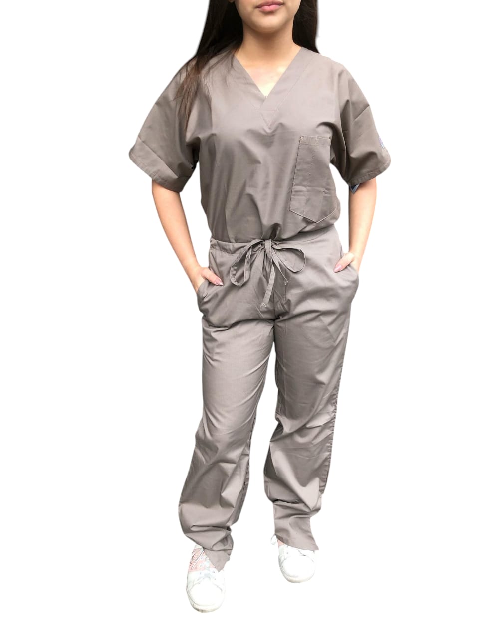 Camisa de Uniforme Taupe Unisex Landau.