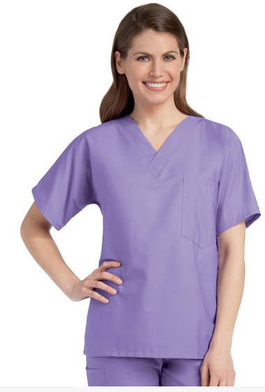 Camisa de Uniforme Lila Unisex Landau.