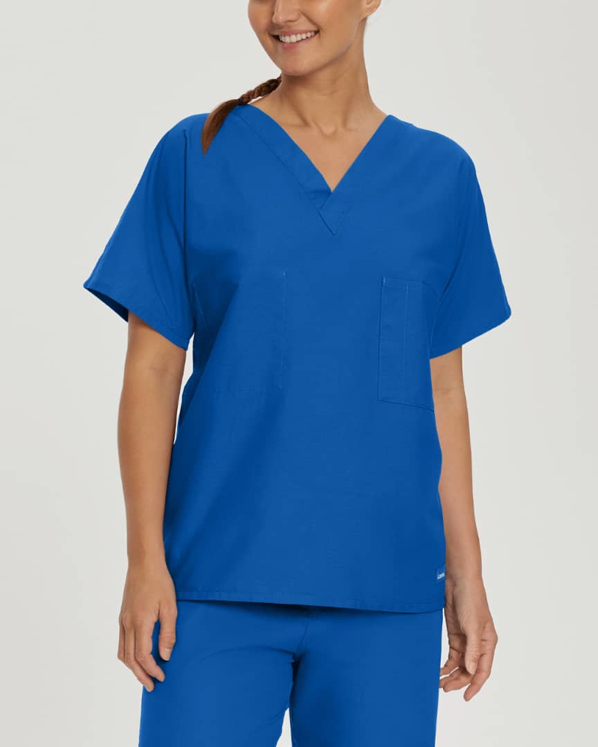 Camisa de Uniforme Azul Rey Unisex Landau.