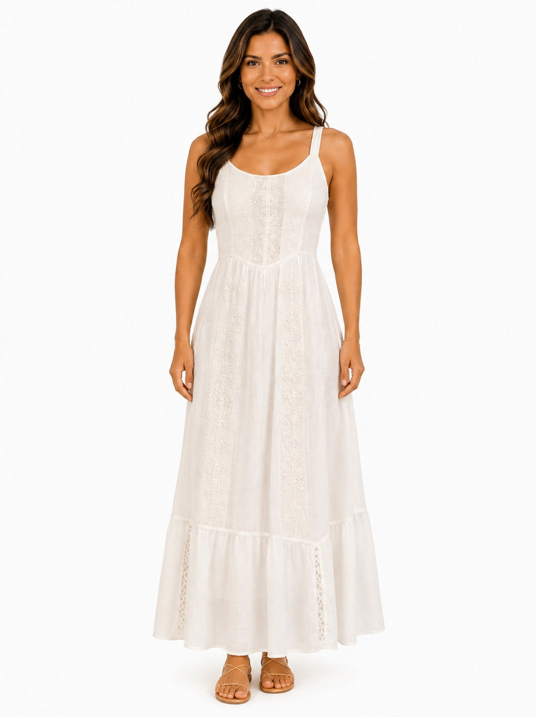 Vestido apache largo blanco