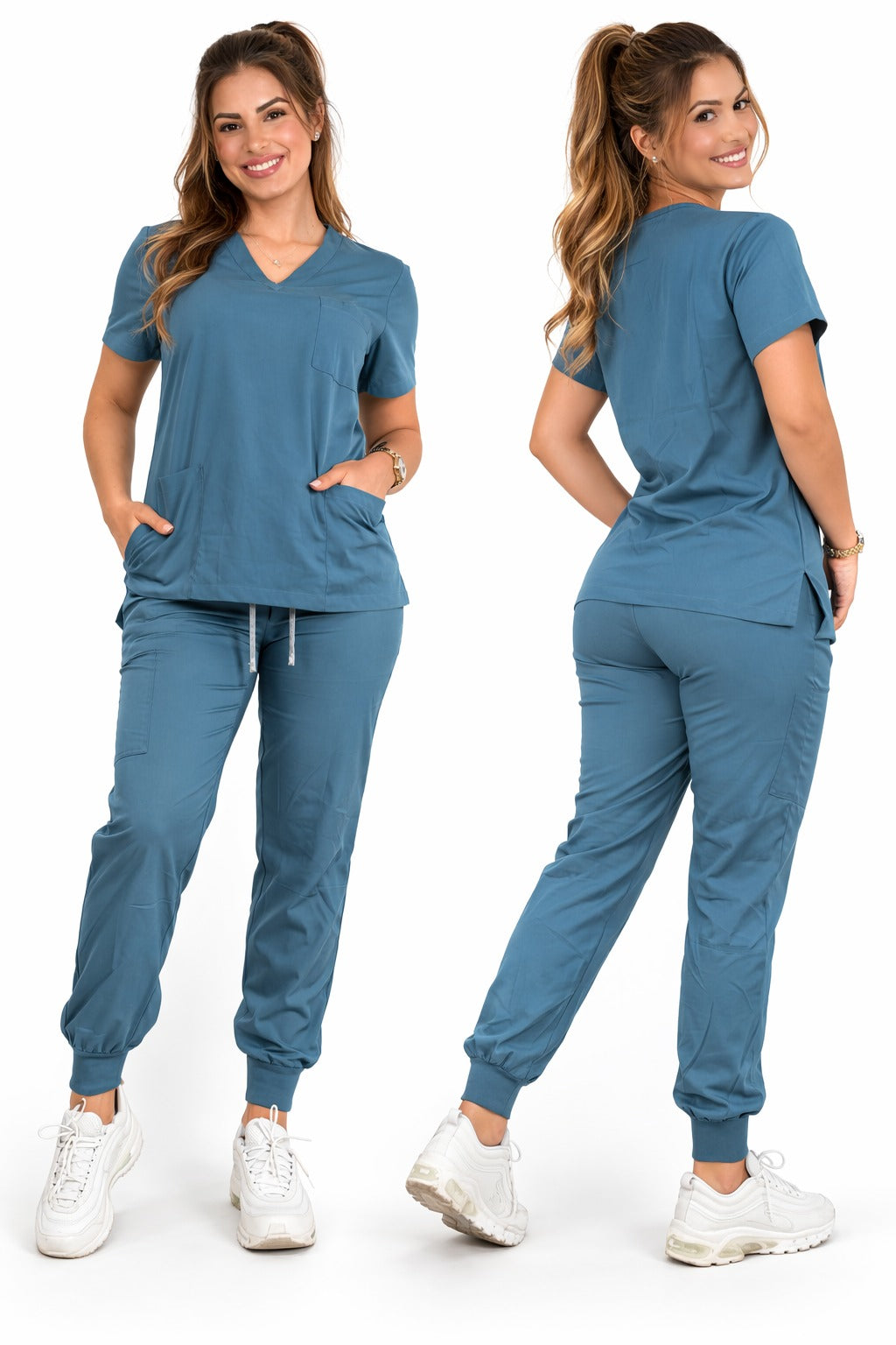 Conjunto Uniforme Caribbean Blue Dama
