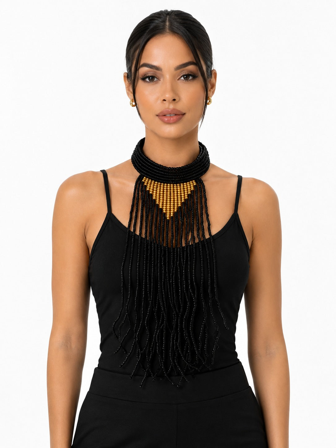 Collar dama india dorado