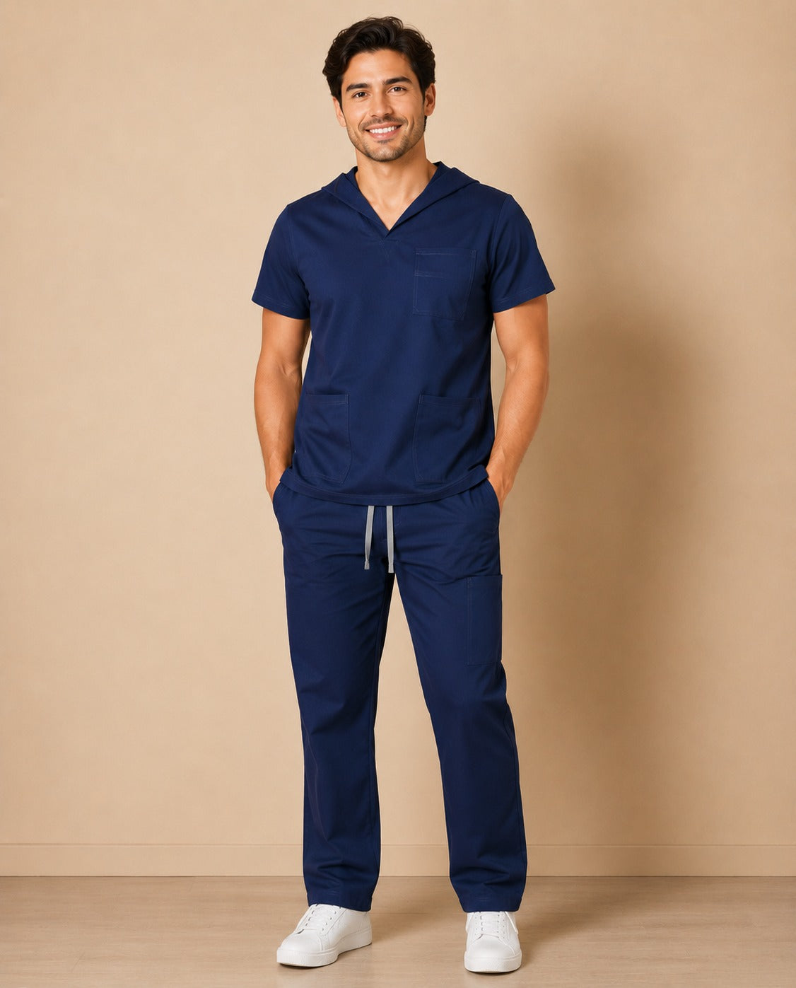 Conjunto uniforme azul marino (bota recta) unisex