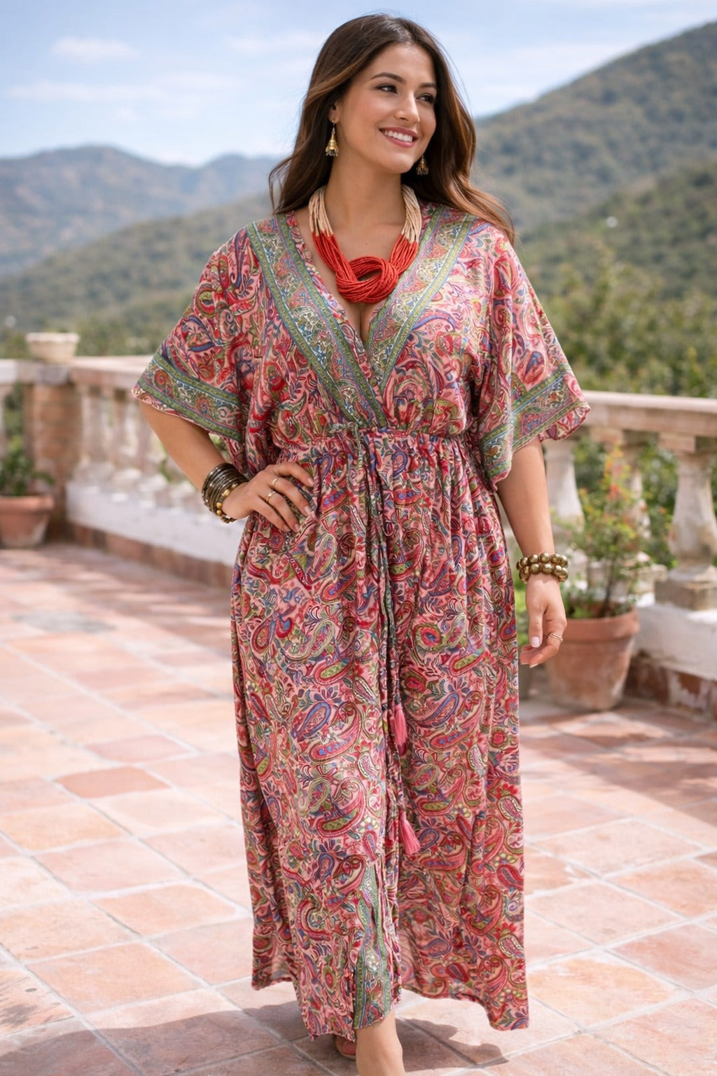 Vestido Estampado Casual de Dama