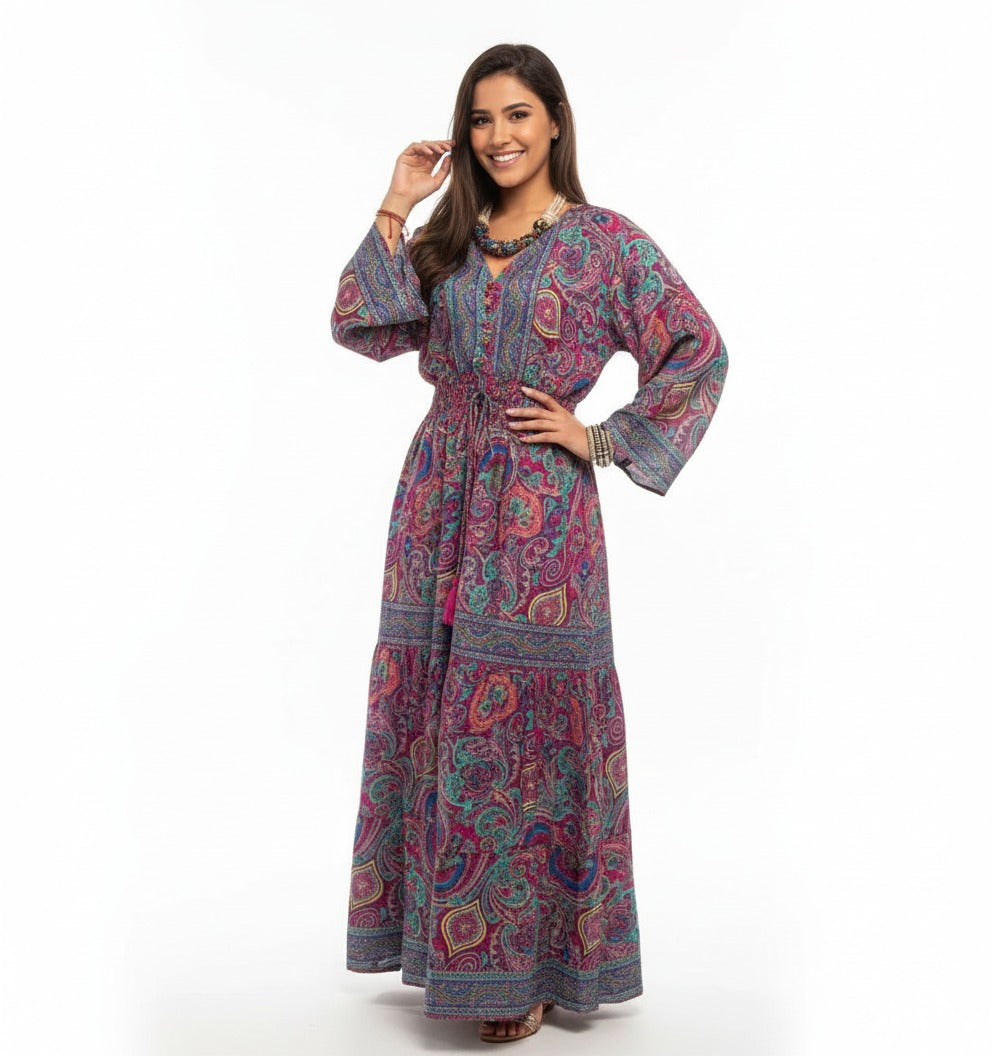 Vestido Estampado Casual de Dama