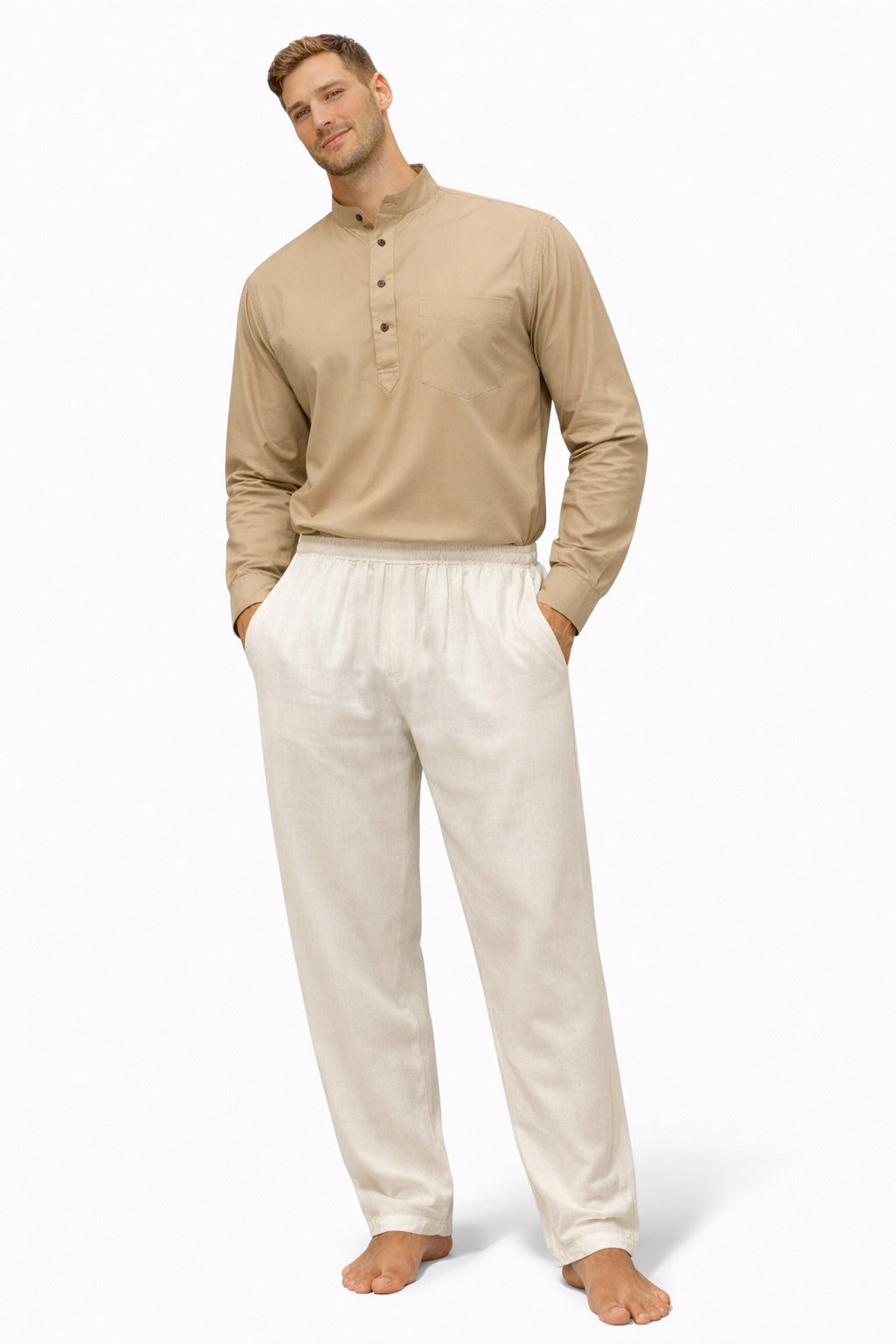 Pantalón Blanco de Hombre