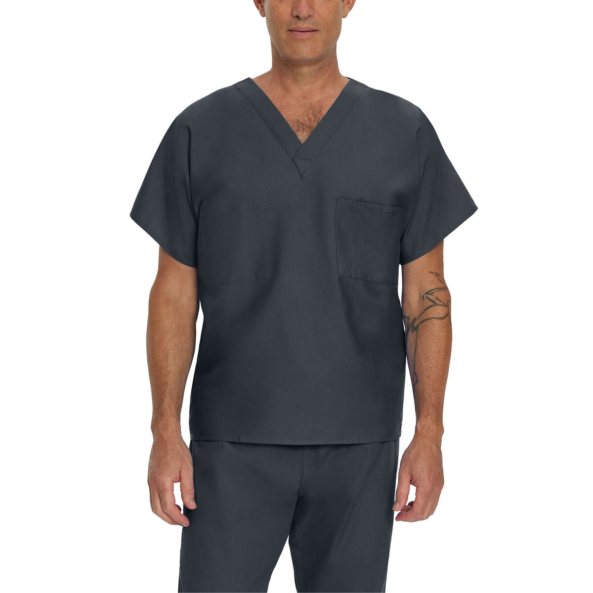Camisa de Uniforme Gris Unisex Landau.