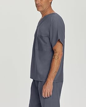 Camisa de Uniforme Gris Unisex Landau.