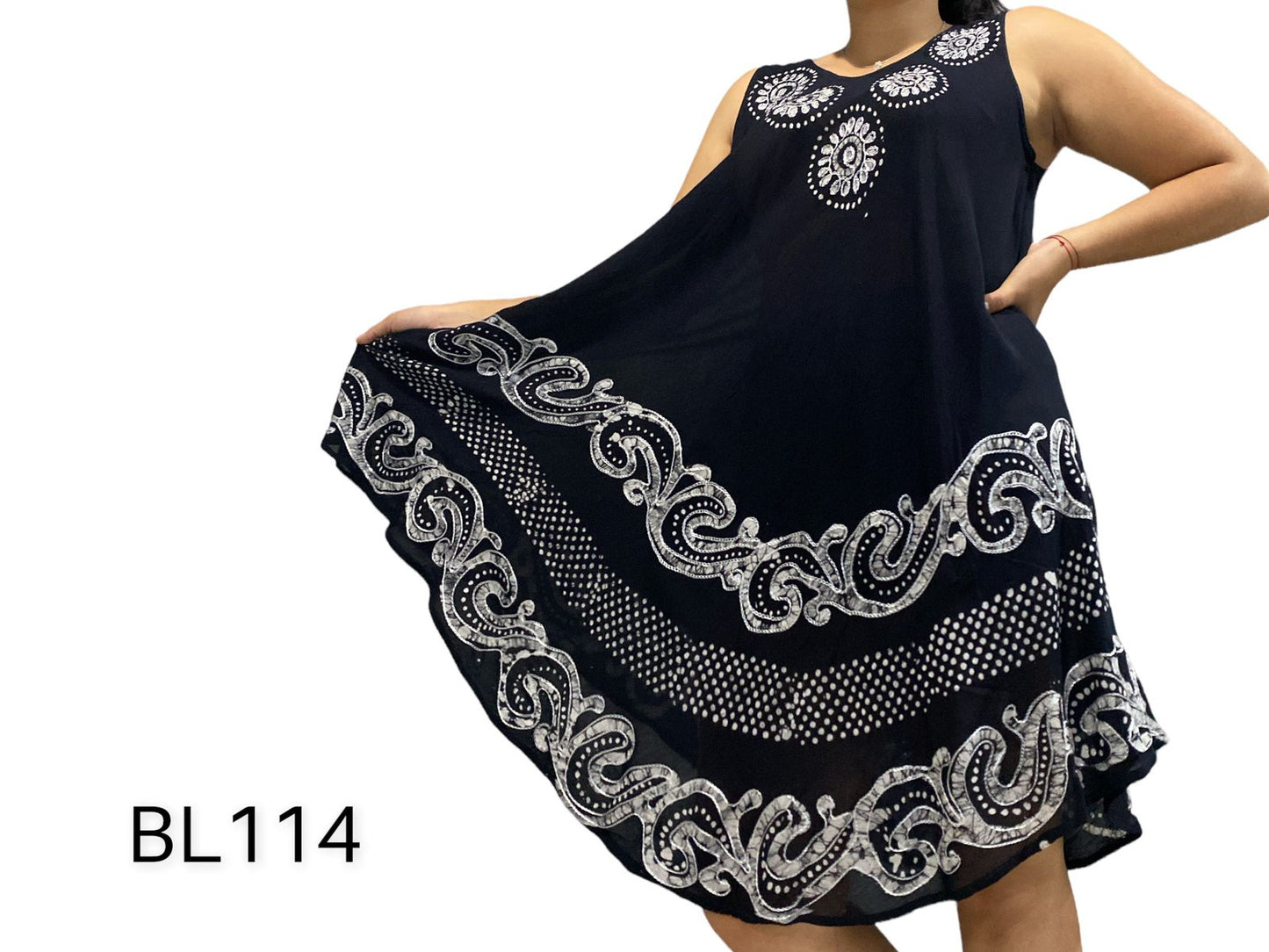 Bata de Dama Estampada sin mangas