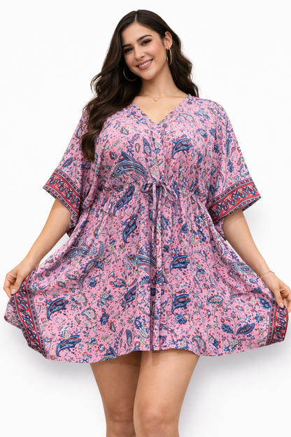 Vestido Corto de Dama Estampado