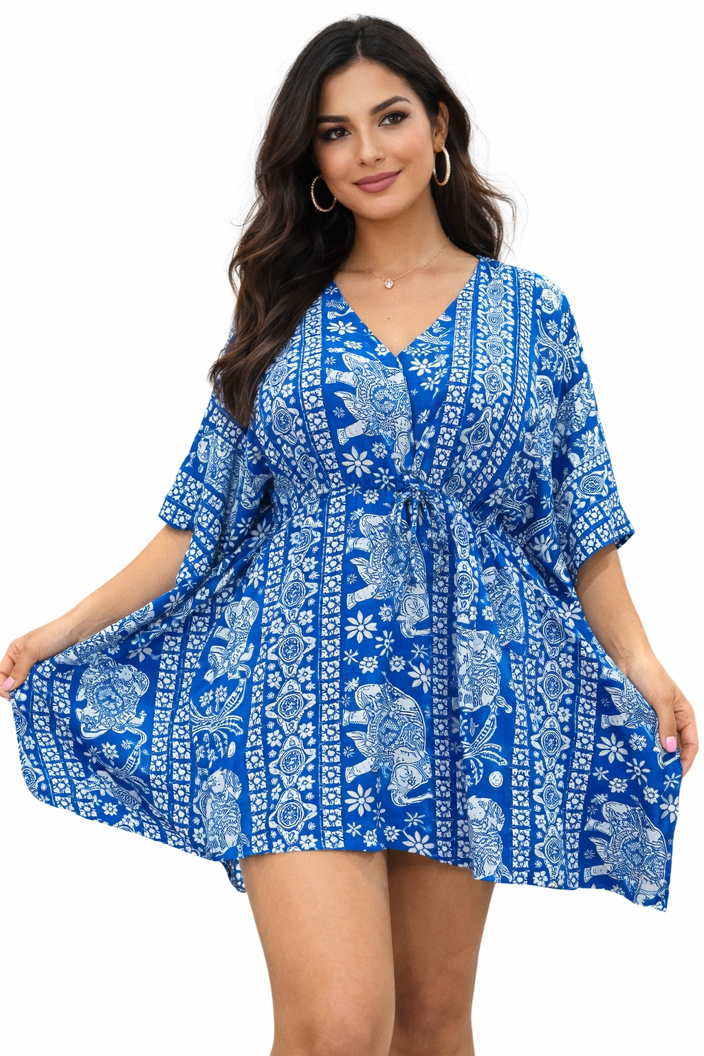 Vestido Corto de Dama Estampado