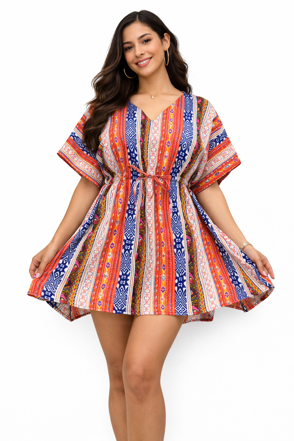Vestido Corto de Dama Estampado