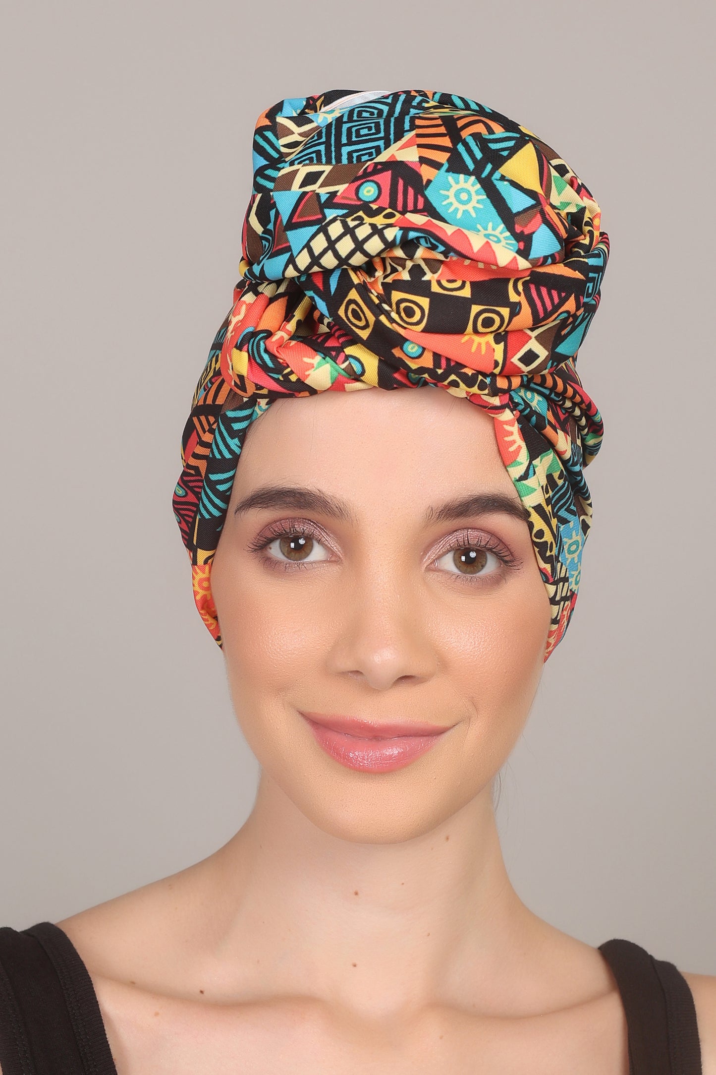 Turbante de Adulto Estampado Afrocaribeño Carnaval