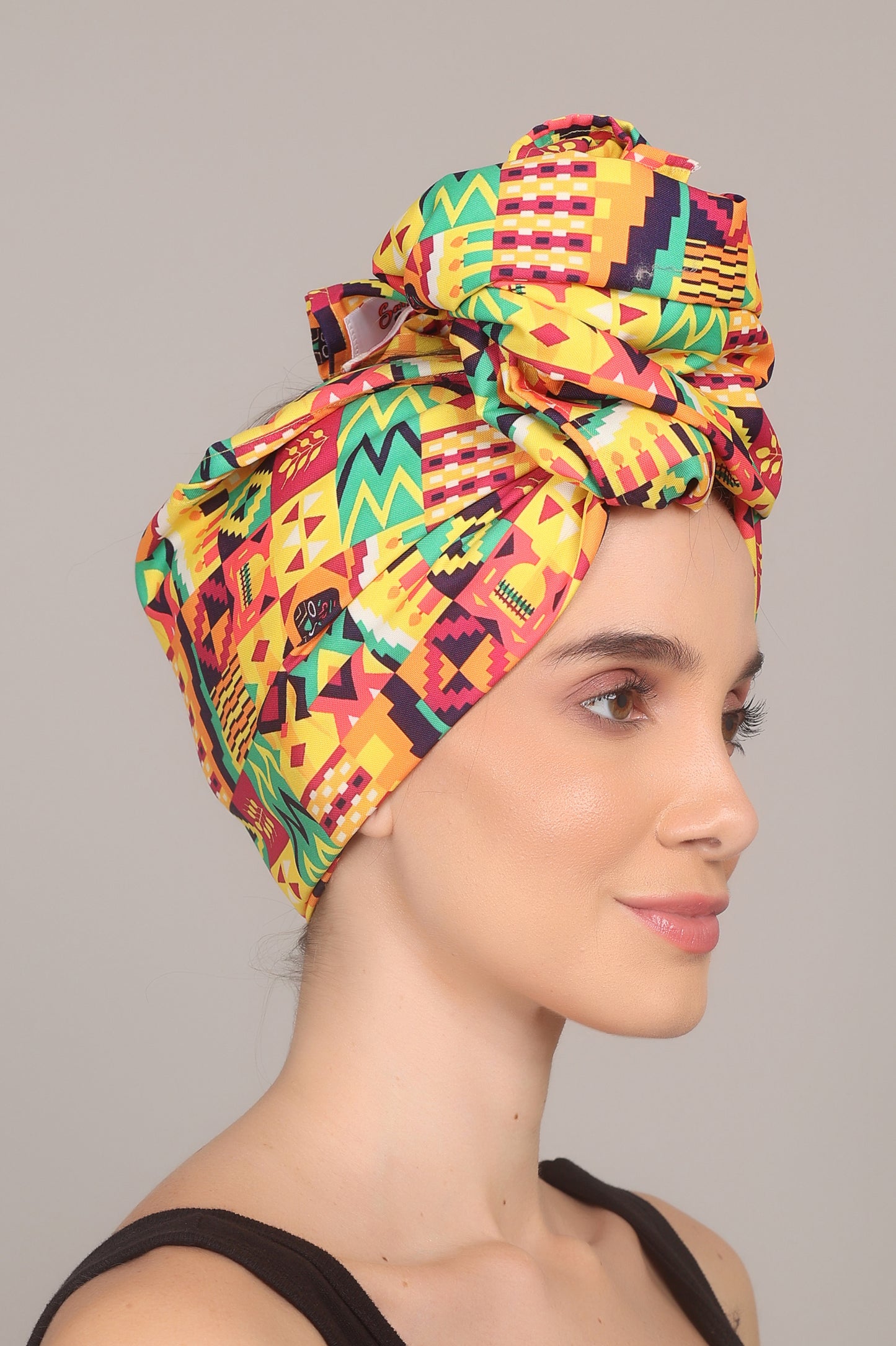 Turbante de Adulto Estampado Afrocaribeño Carnaval