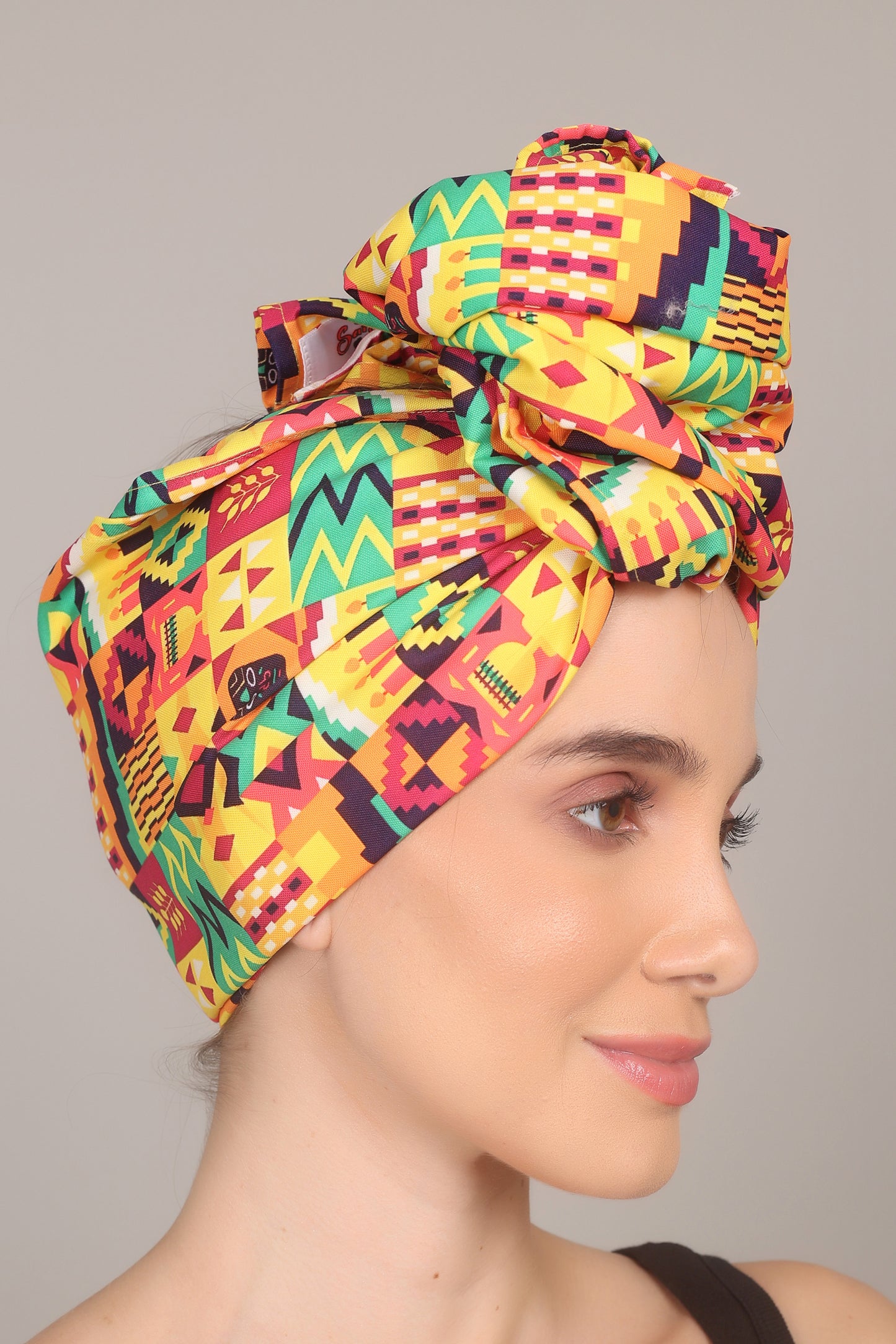 Turbante de Adulto Estampado Afrocaribeño Carnaval