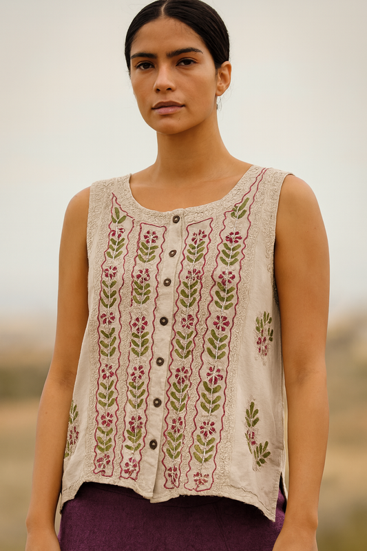 Top de Dama con Bordados