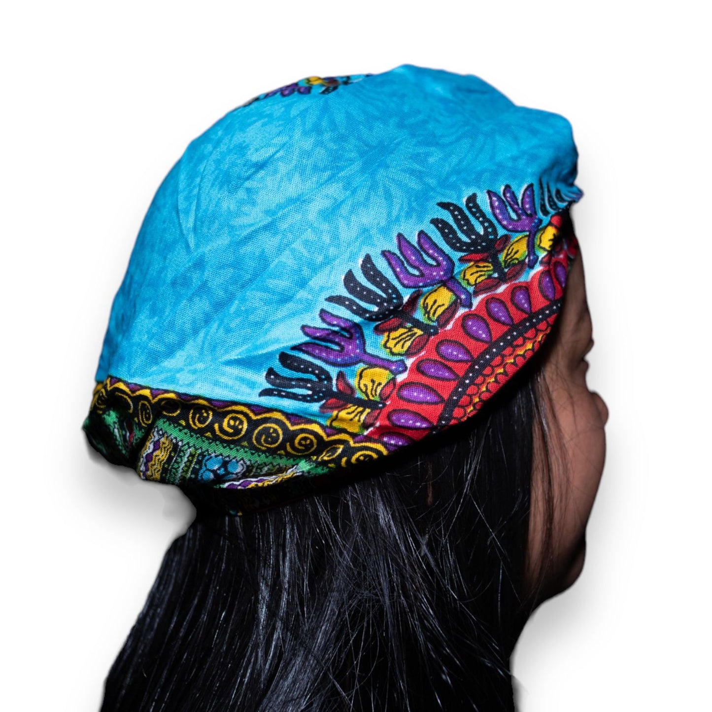 Turbante de Adulto Azul Afrocaribeño