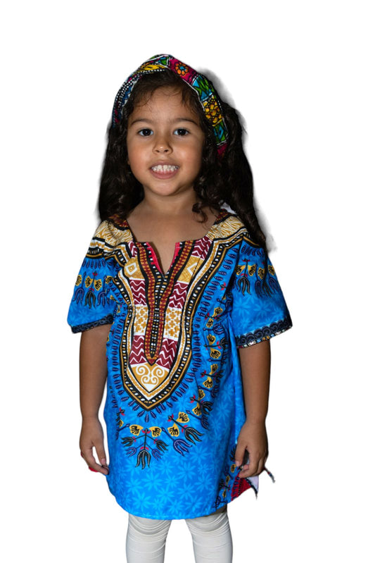 Vestido Guajira de Nina Juvenil Afrocaribeño KTK401