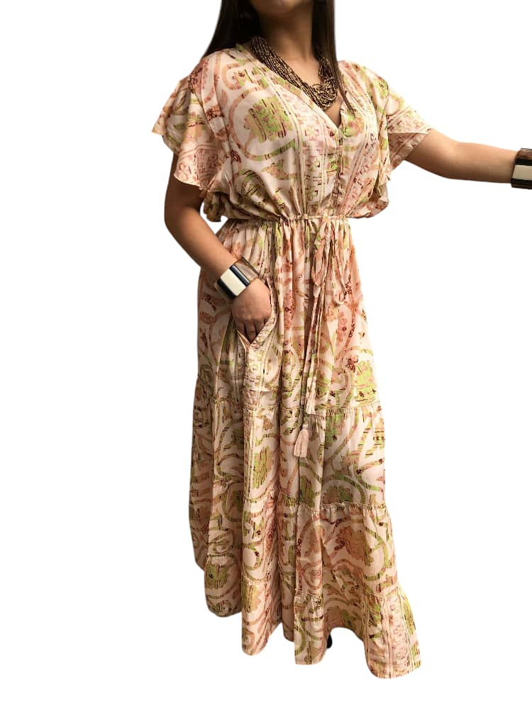 Vestido Estampado Casual de Dama